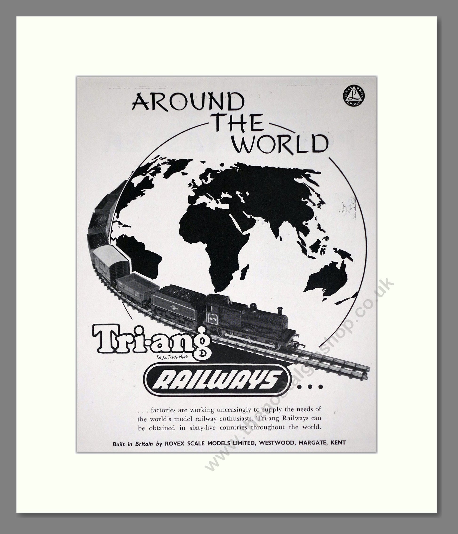 Tri-ang - Model Railways Around The World. Vintage Advert 1960 (ref AD65933)