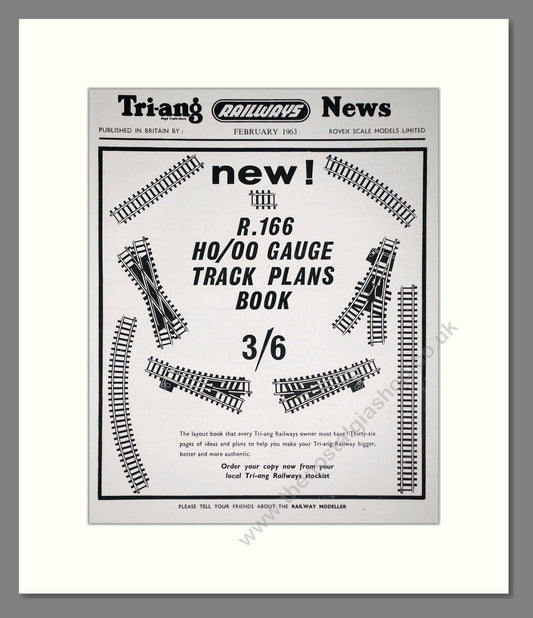 Tri-ang - Model Railways Track Plans. Vintage Advert 1963 (ref AD65938)