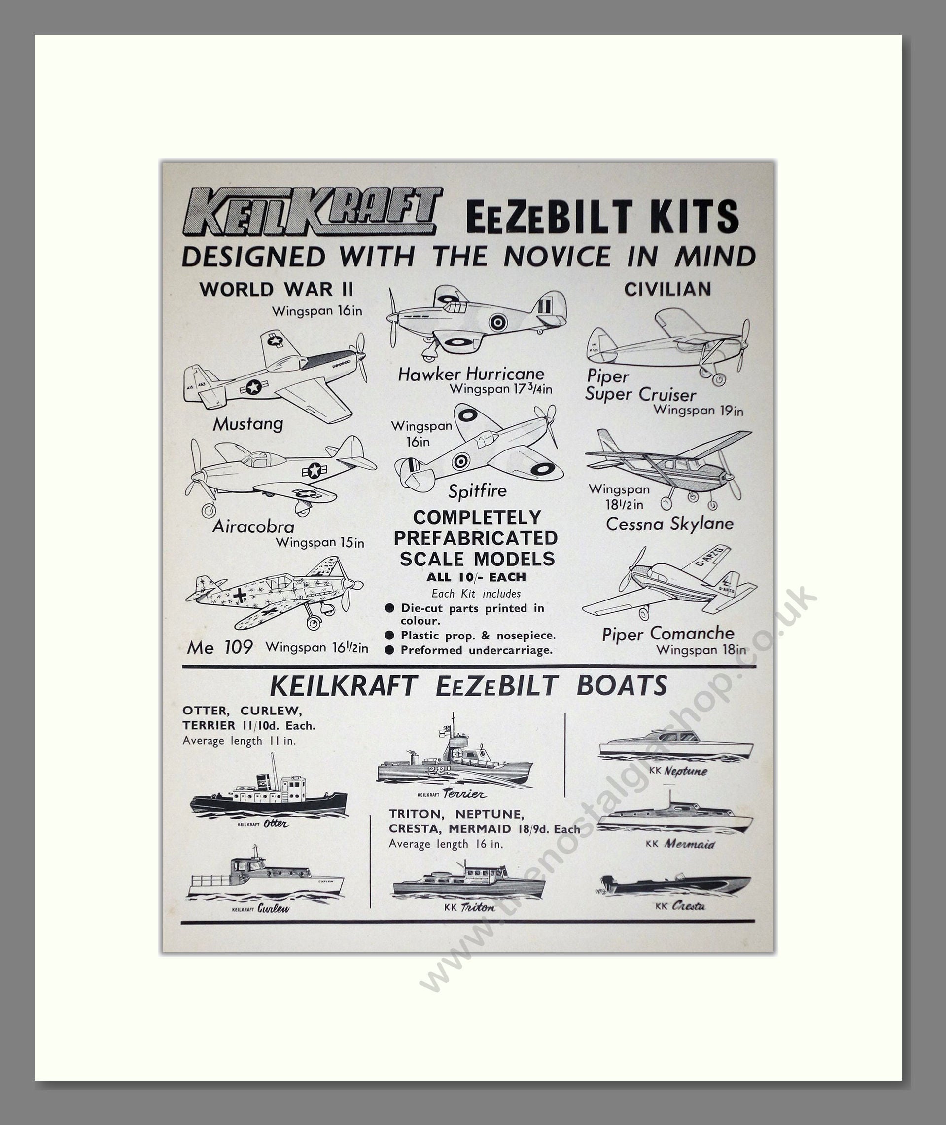 KeilKraft - Eezebilt Kits. Vintage Advert 1969 (ref AD65970)