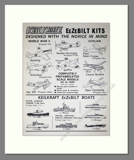 KeilKraft - Eezebilt Kits. Vintage Advert 1969 (ref AD65970)