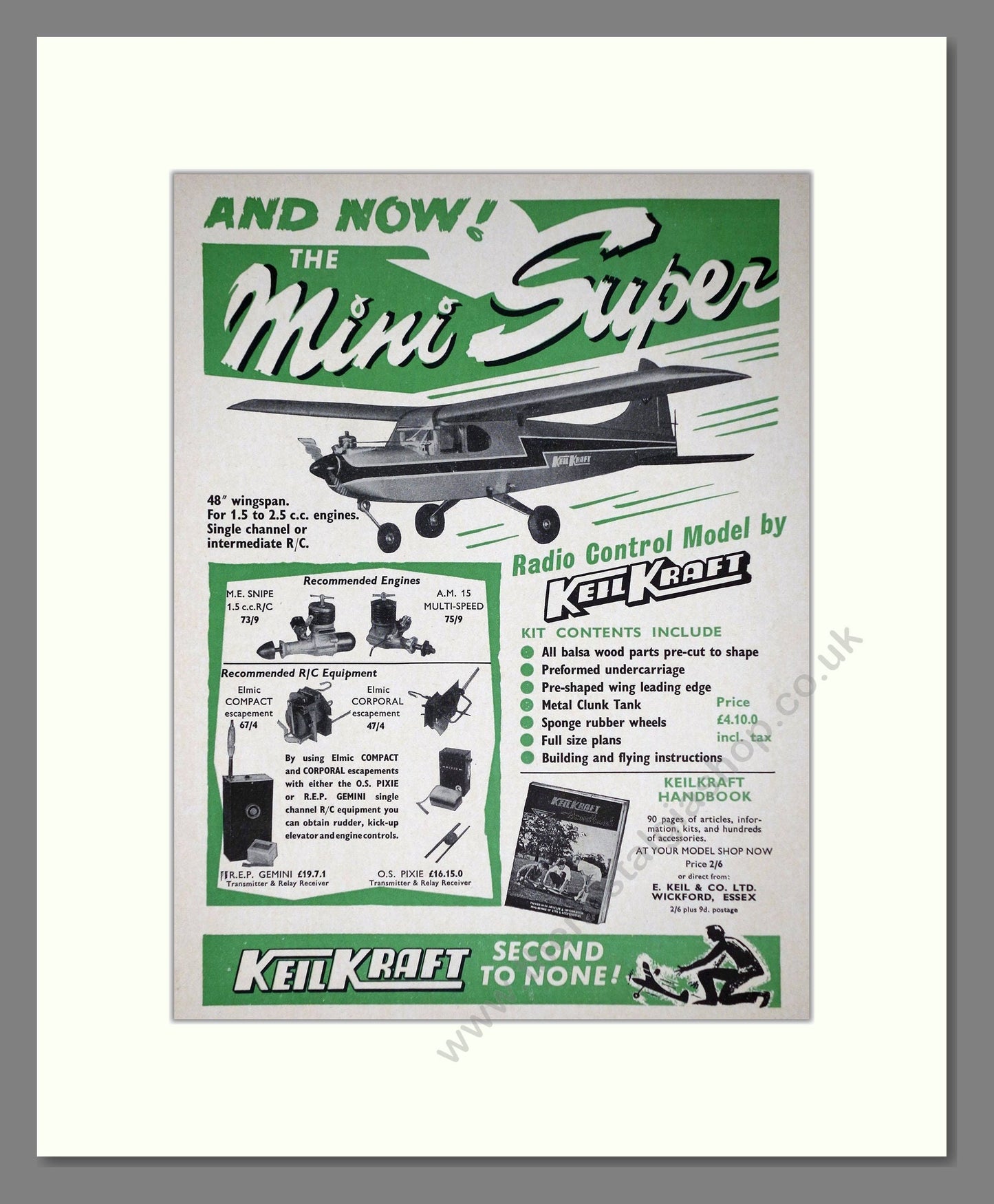 KeilKraft - Mini Super. Vintage Advert 1965 (ref AD65971)