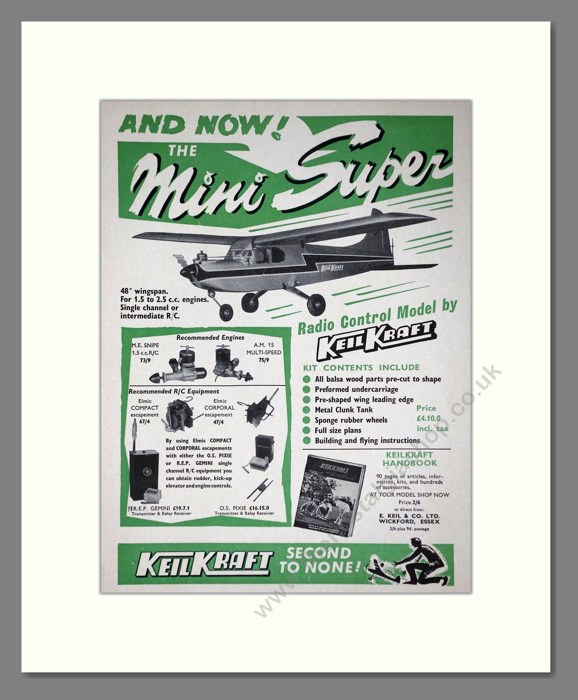 KeilKraft - Mini Super. Vintage Advert 1965 (ref AD65971)
