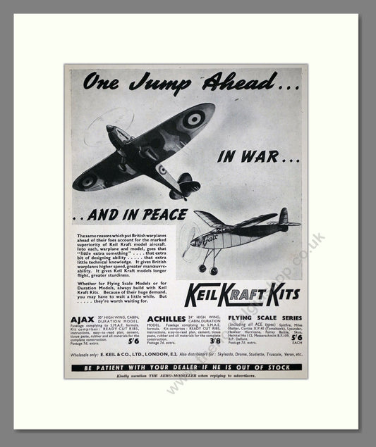KeilKraft - One Jump Ahead Model Aircraft. Vintage Advert 1942 (ref AD65975)