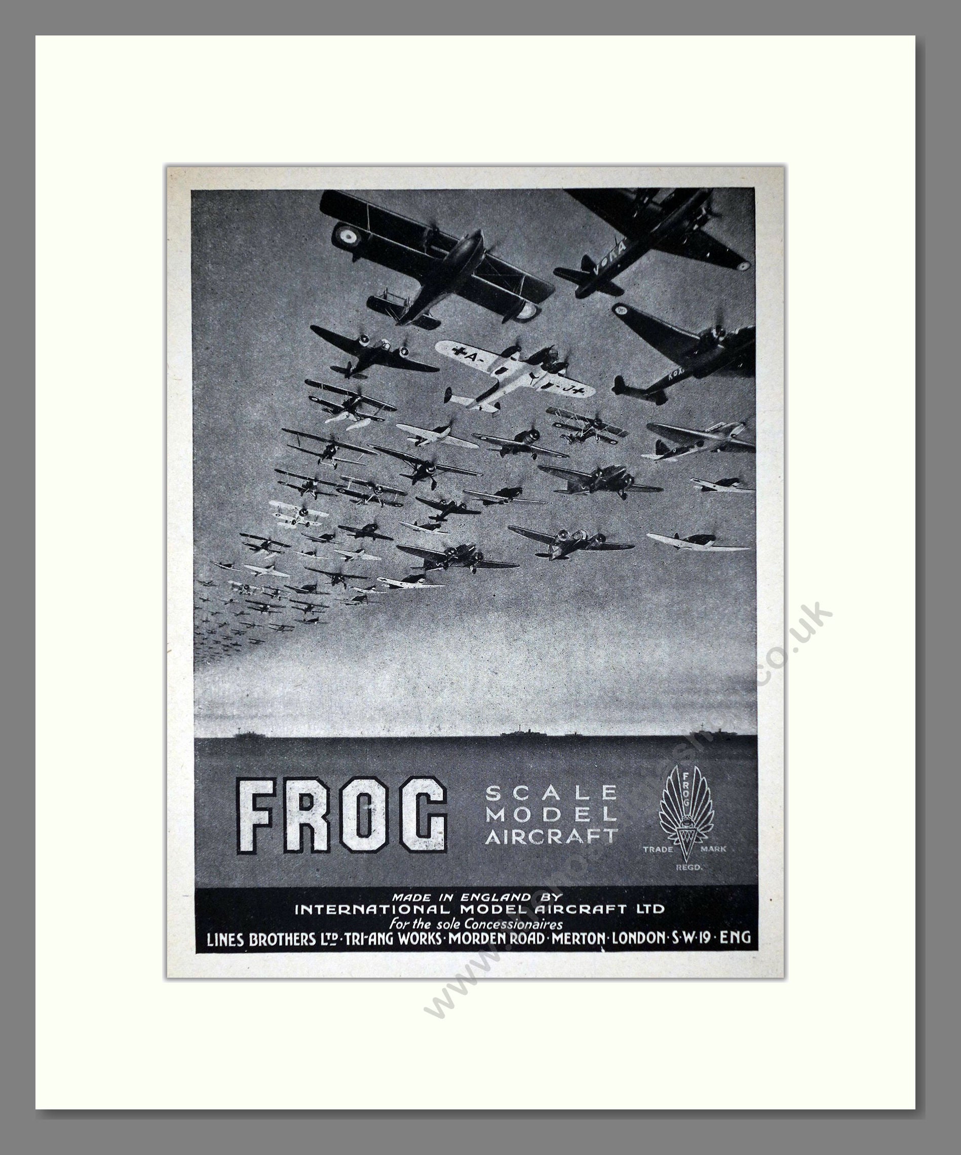 Frog Model Aircraft - Scale Model Aircraft. Vintage Advert 1942 (ref AD65978)