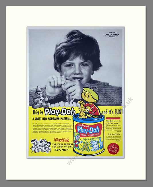 Play-Doh - A Great New Modelling Material. Vintage Advert 1964 (ref AD65989)