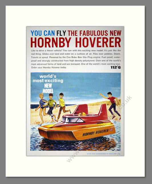 Hornby - Hoverer. Vintage Advert 1964 (ref AD65726)