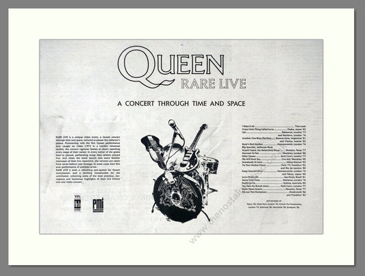 Queen - Rare Live. Vintage Advert 1989 (ref AD66328)