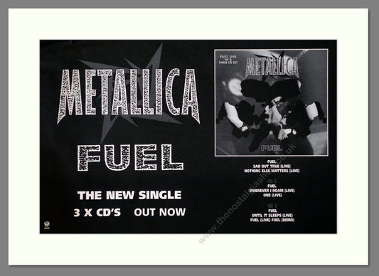 Metallica - Fuel. Vintage Advert 1998 (ref AD66331)