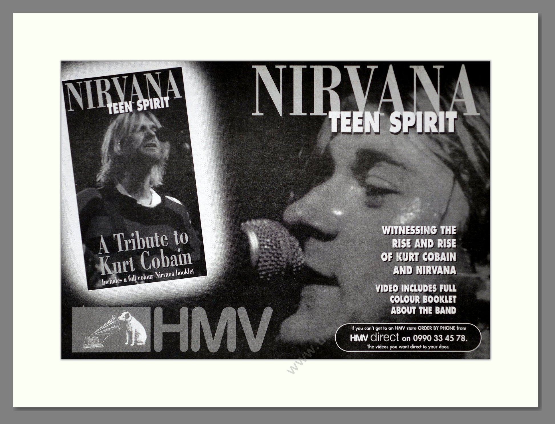 Nirvana - Teen Spirit. Vintage Advert 1997 (ref AD66350)