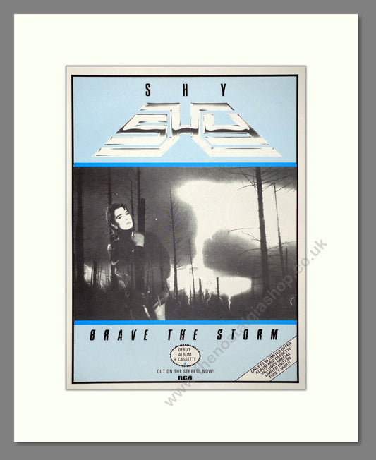 Shy - Brave The Storm. Vintage Advert 1985 (ref AD66352)