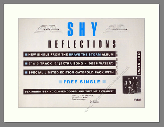 Shy - Reflections. Vintage Advert 1985 (ref AD66353)