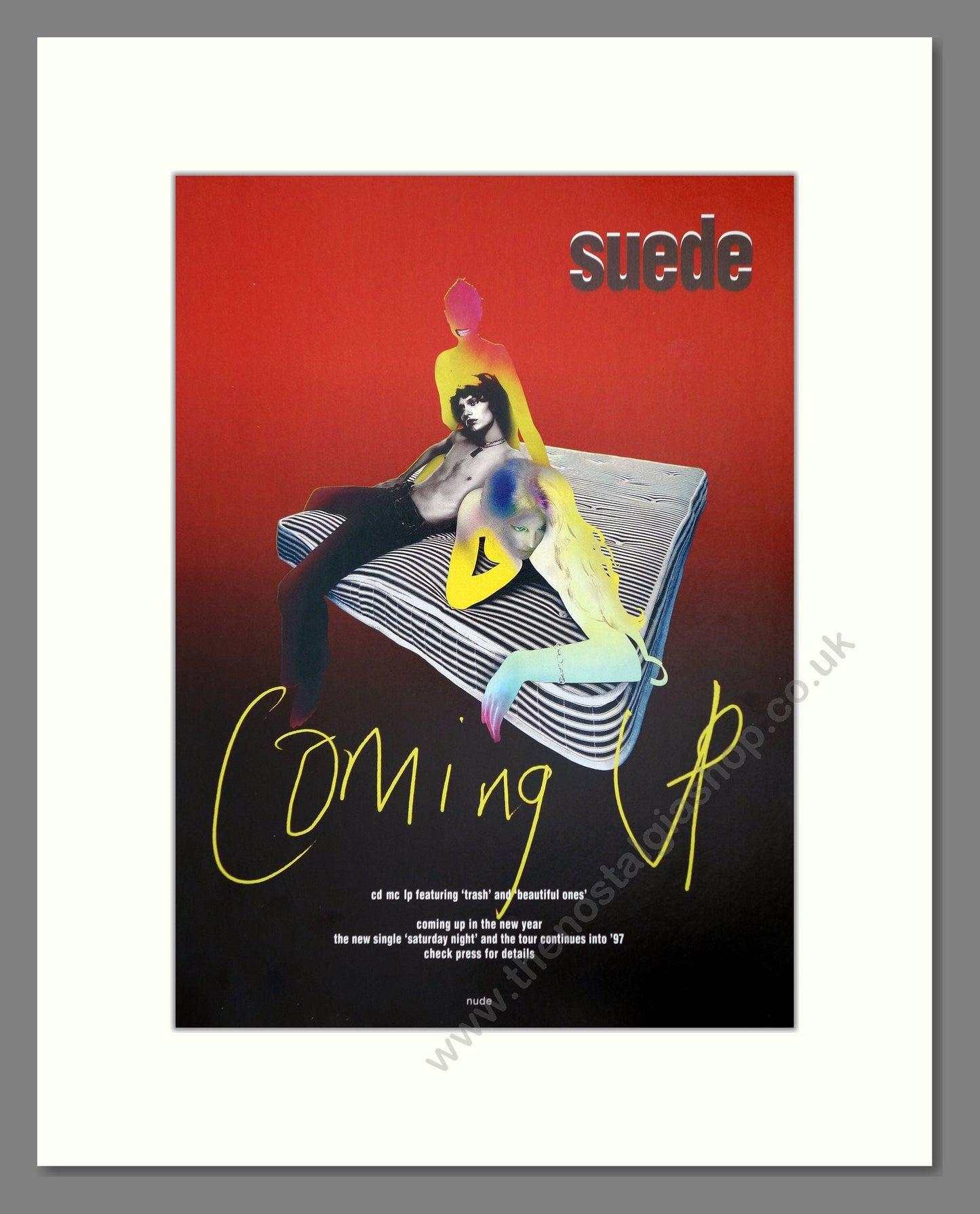 Suede - Coming Up. Vintage Advert 1997 (ref AD66369)