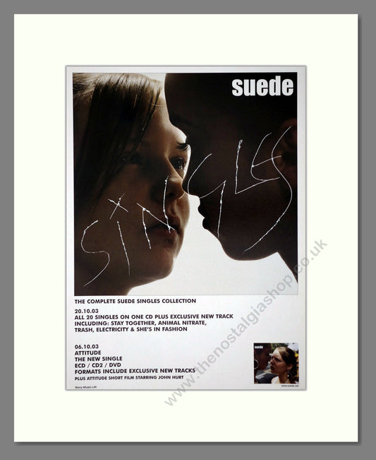 Suede - Singles. Vintage Advert 2003 (ref AD66373)