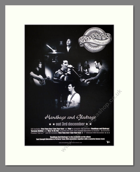 Stereophonics - Handbags And Gladrags. Vintage Advert 2008 (ref AD66381)
