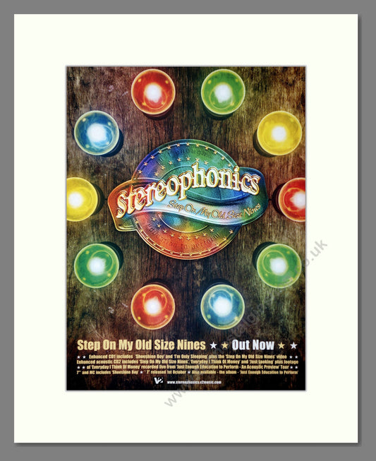 Stereophonics - Step On My Old Size Nines. Vintage Advert 2001 (ref AD66382)