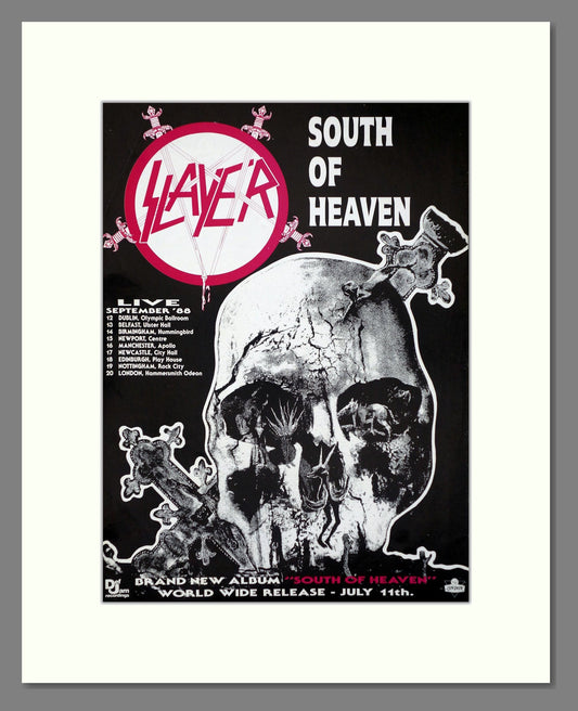 Slayer - South Of Heaven. Vintage Advert 1988 (ref AD66383)