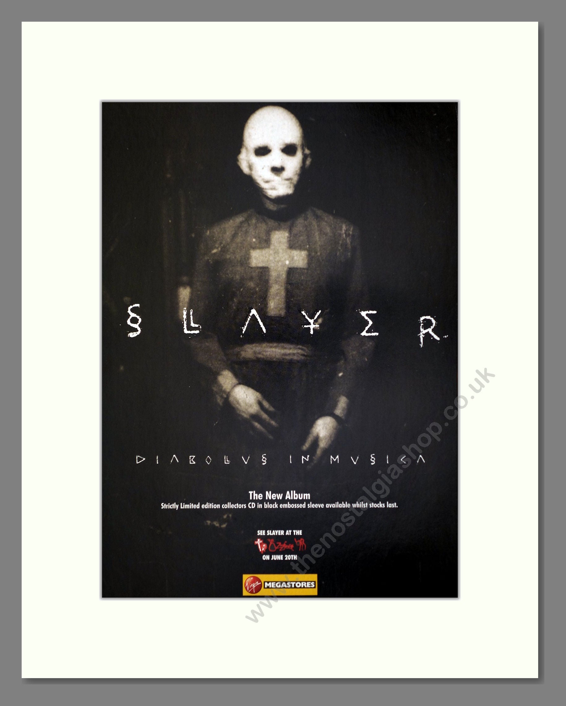Slayer - Diabolus In Musica. Vintage Advert 1998 (ref AD66386)