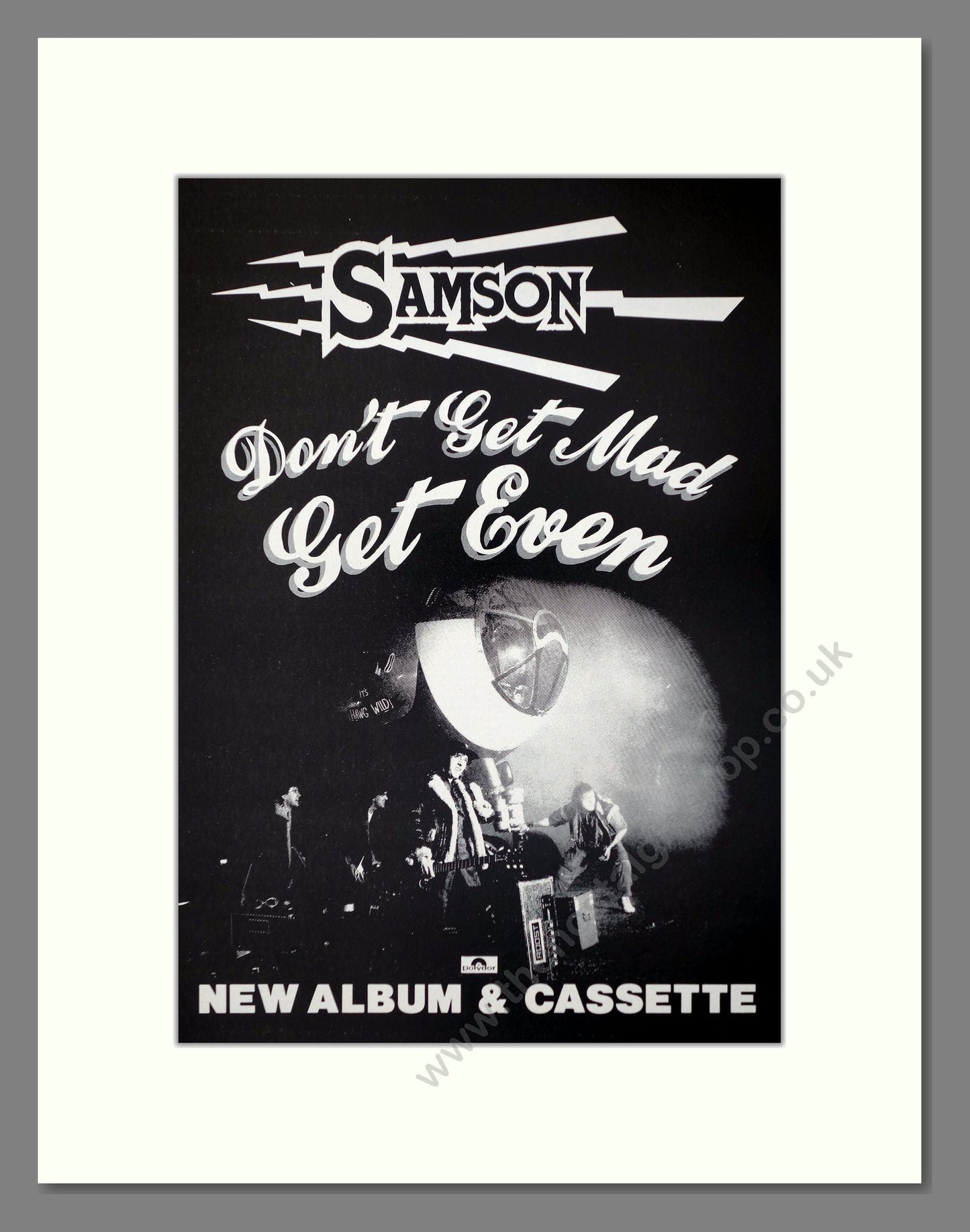 Samson - Don't Get Mad Get Even. Vintage Advert 1984 (ref AD66397)