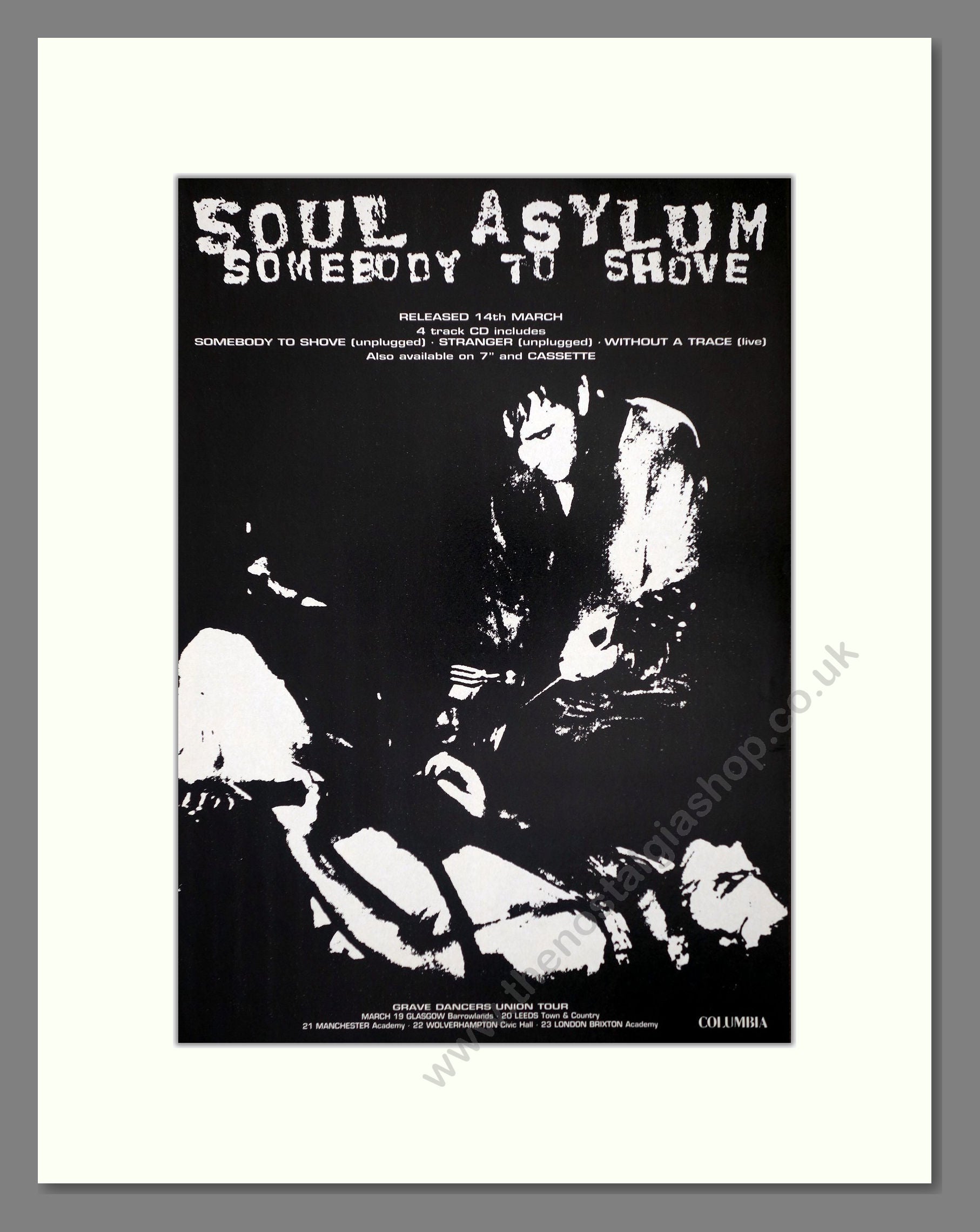 Soul Asylum - Somebody To Shove. Vintage Advert 1994 (ref AD66402)