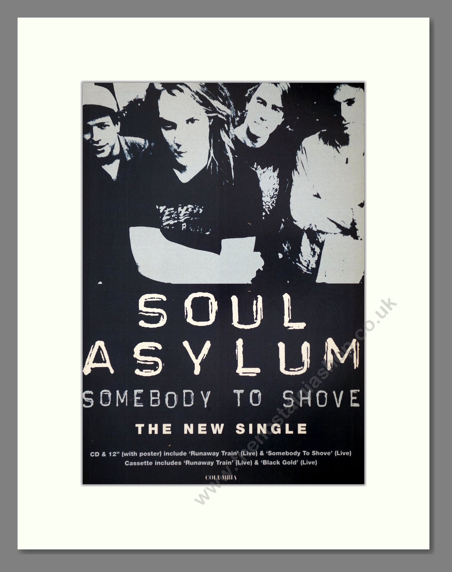 Soul Asylum - Somebody To Shove. Vintage Advert 1993 (ref AD66403)