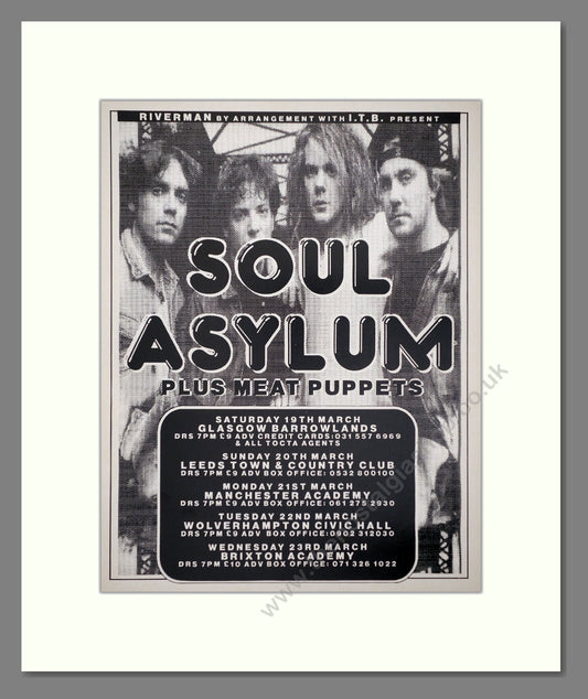 Soul Asylum - UK Tour. Vintage Advert 1994 (ref AD66404)