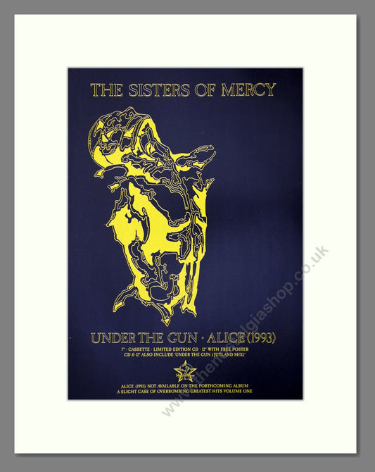Sisters Of Mercy (The) - Under The Gun / Alice. Vintage Advert 1993 (ref AD66407)
