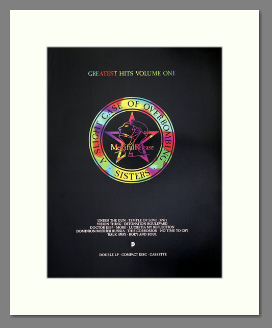 Sisters Of Mercy (The) - A Slight Case Of Overbombing Greatest Hits. Vintage Advert 1993 (ref AD66409)