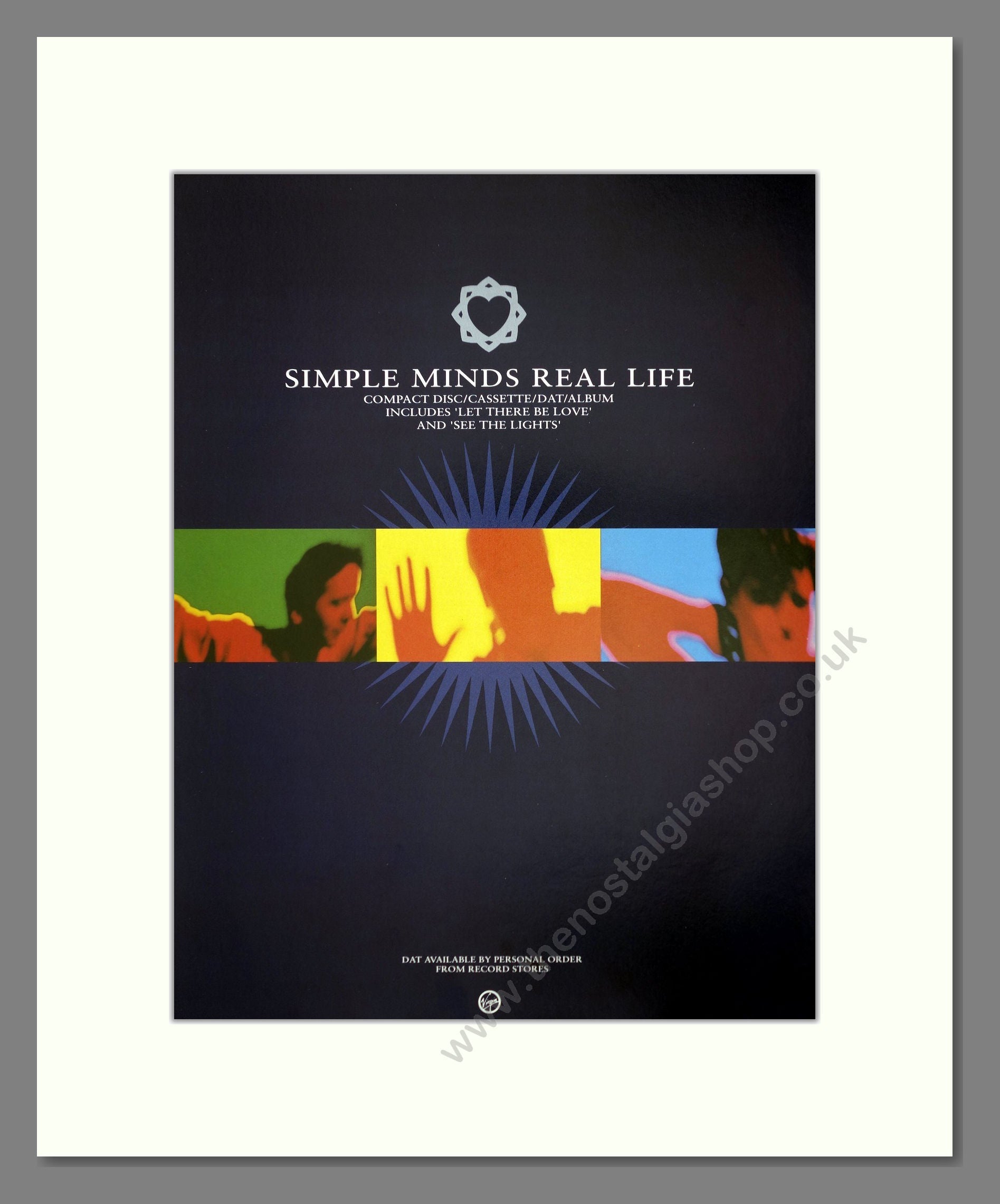 Simple Minds - Real Life. Vintage Advert 1991 (ref AD66418)