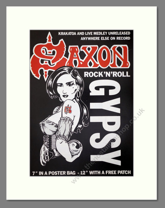Saxon - Rock N Roll Gypsy. Vintage Advert 1986 (ref AD66423)