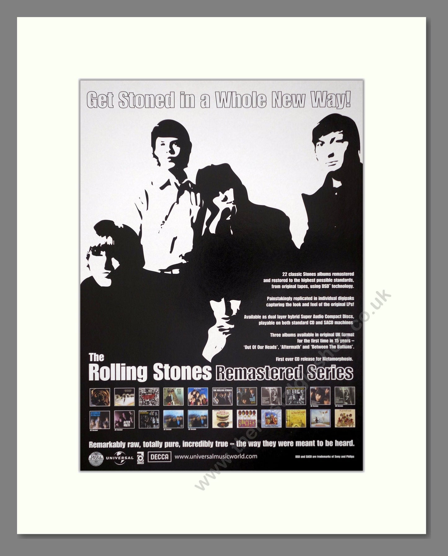 Rolling Stones (The) - Remastered. Vintage Advert 2002 (ref AD66446)