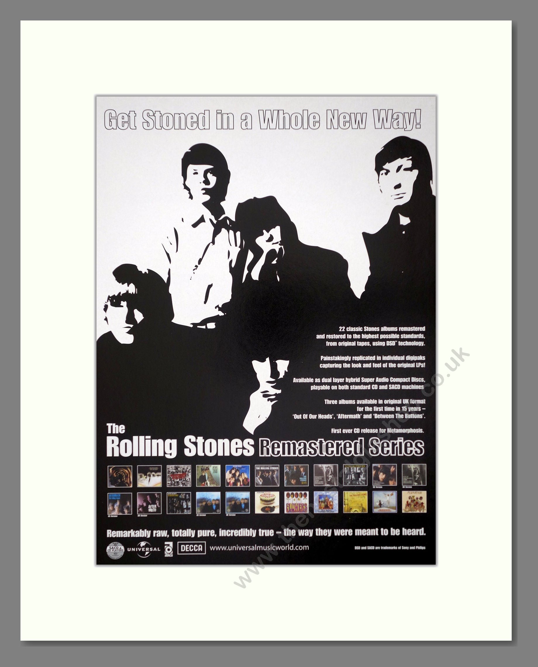 Rolling Stones (The) - Remastered. Vintage Advert 2002 (ref AD66446)