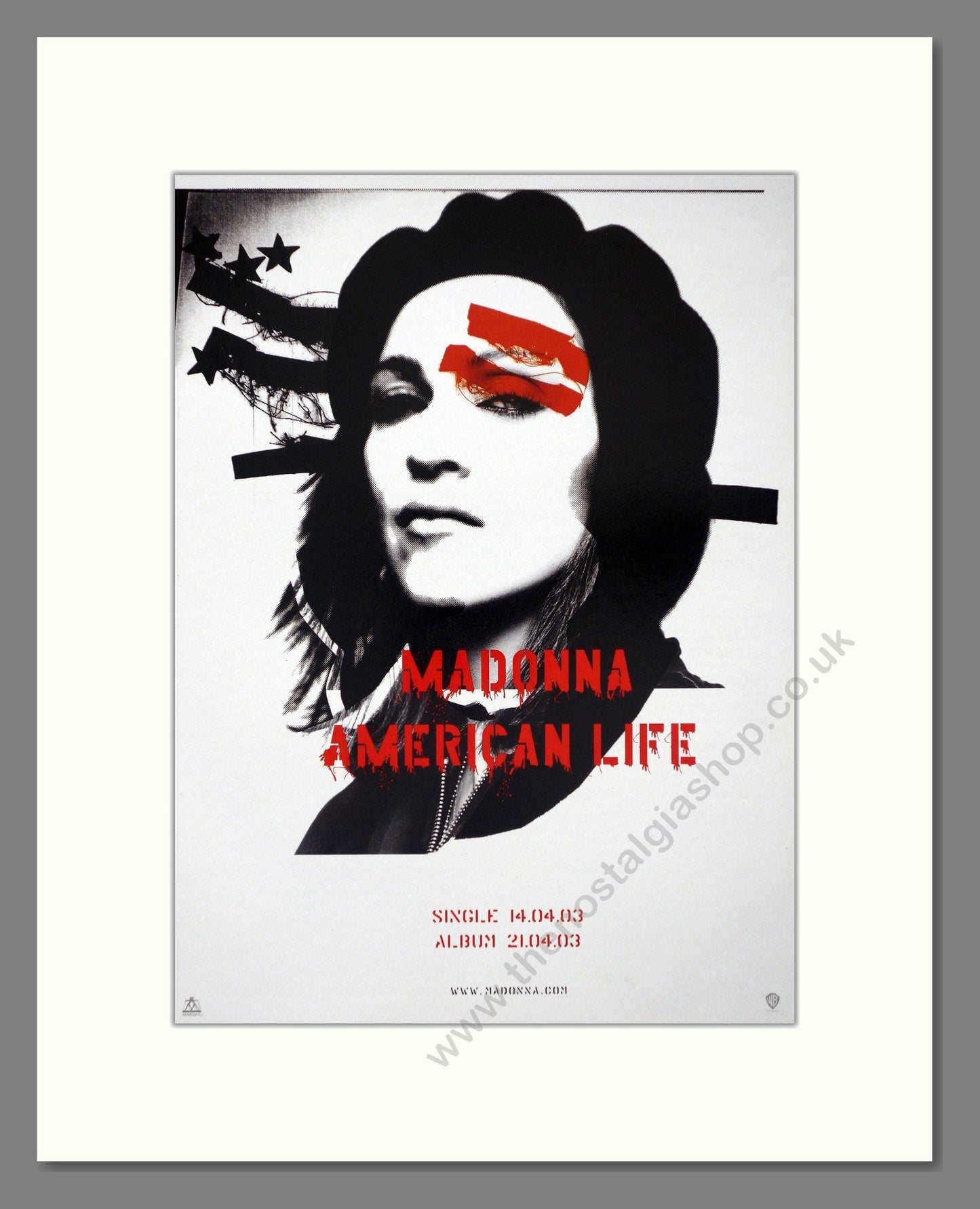 Madonna - American Life. Vintage Advert 2003 (ref AD66448)