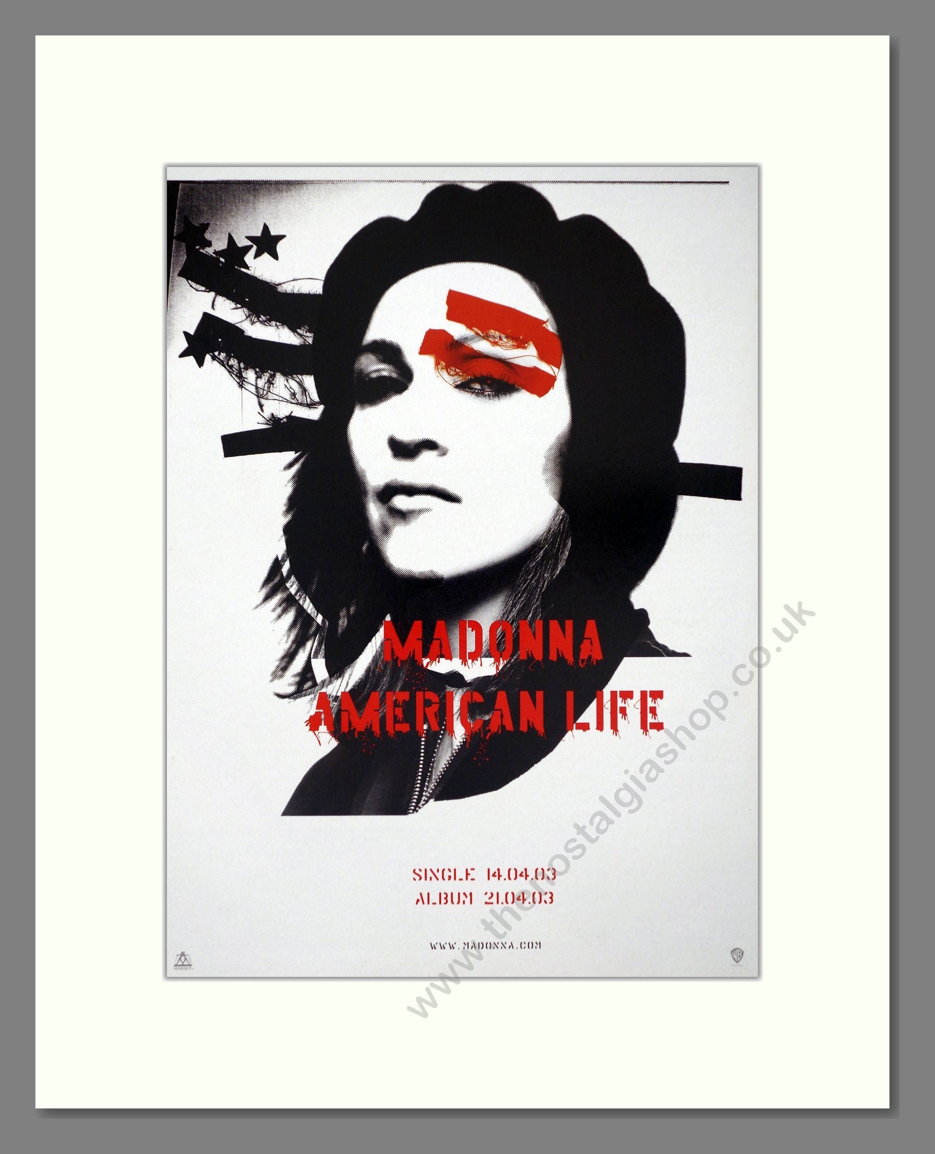 Madonna - American Life. Vintage Advert 2003 (ref AD66448)