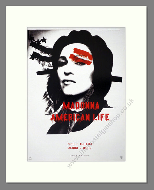 Madonna - American Life. Vintage Advert 2003 (ref AD66448)