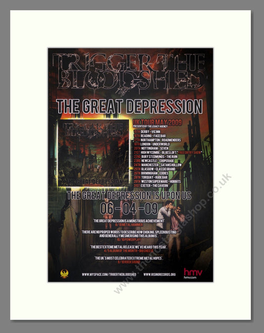 Trigger The Bloodshed - The Great Depression. Vintage Advert 2009 (ref AD66451)