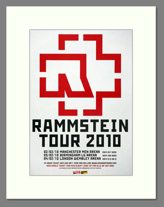 Rammstein - UK Tour. Vintage Advert 2010 (ref AD66457)