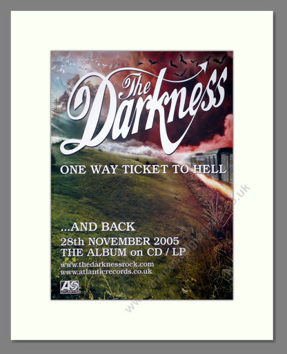 Darkness (The) - One Way Ticket To Hell… And Back (Double Advert). Vintage Advert 2005 (ref AD66462)