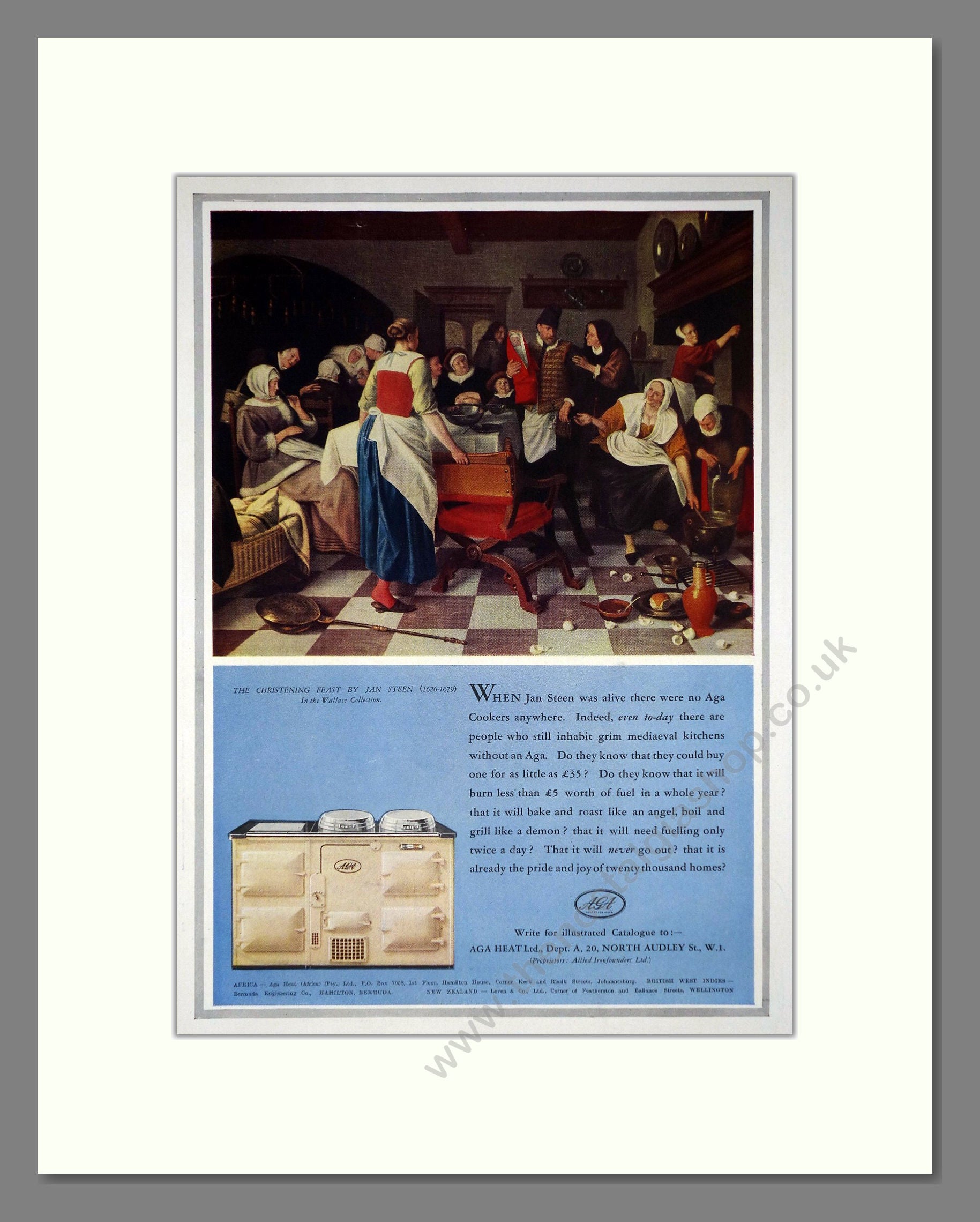 Aga - Cooker. Vintage Advert 1936 (ref AD66559)