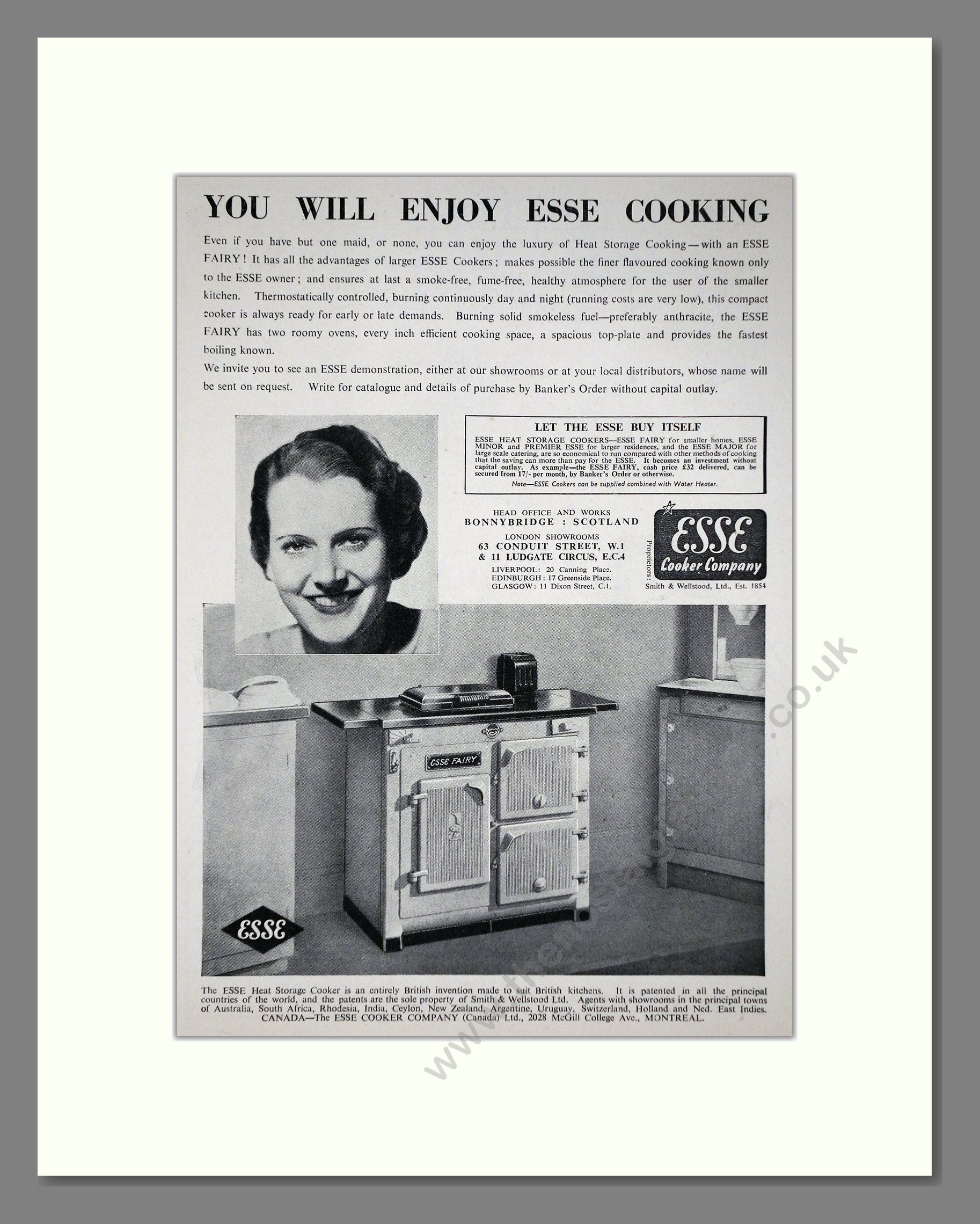 Esse - Fairy. Vintage Advert 1939 (ref AD66567)