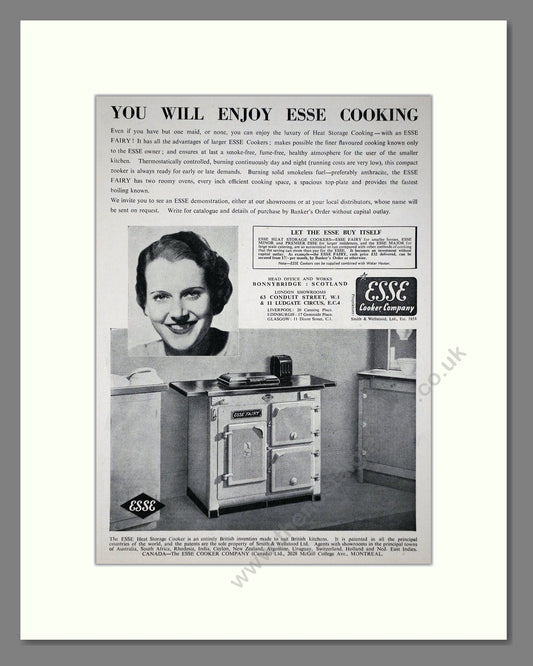 Esse - Fairy. Vintage Advert 1939 (ref AD66567)