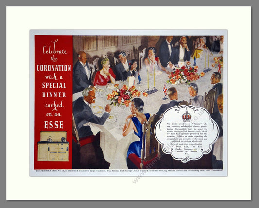 Esse - Cooker For The Coronation. Vintage Advert 1937 (ref AD66594)