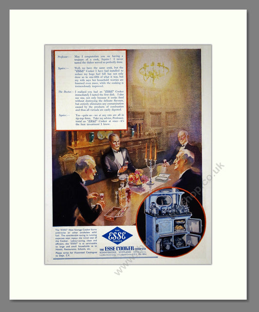 Esse - Heat Storage Cooker. Vintage Advert 1935 (ref AD66599)