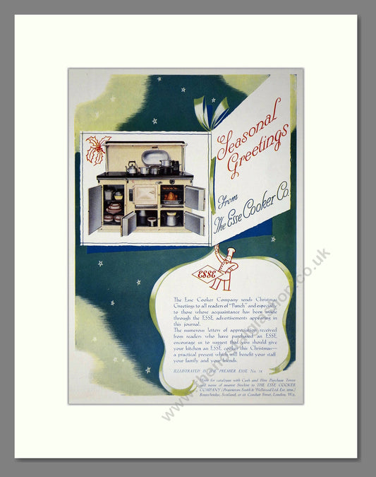 Esse - Christmas Greetings. Vintage Advert 1937 (ref AD66606)