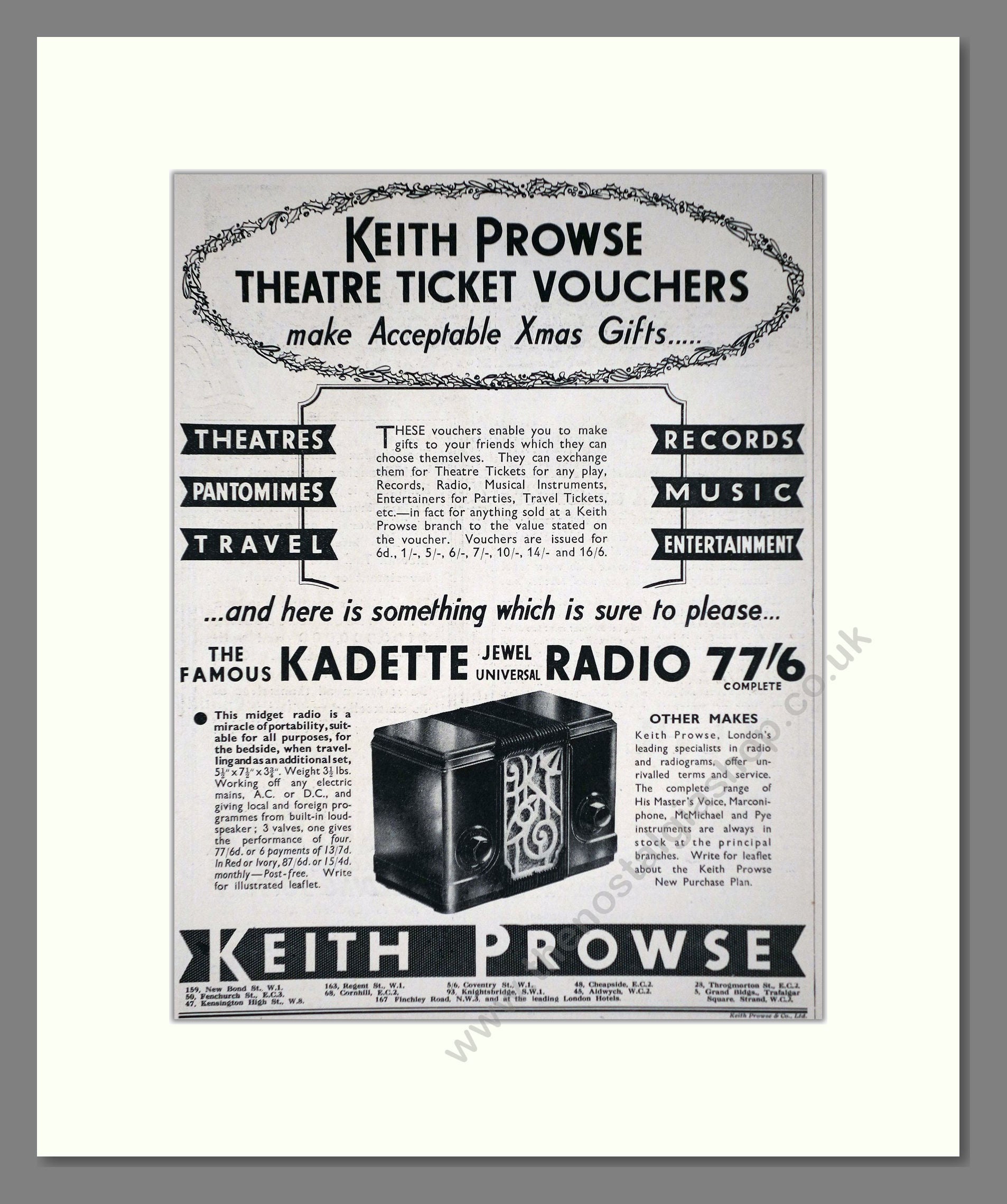 Kadette - Jewel Radio. Vintage Advert 1935 (ref AD66610)