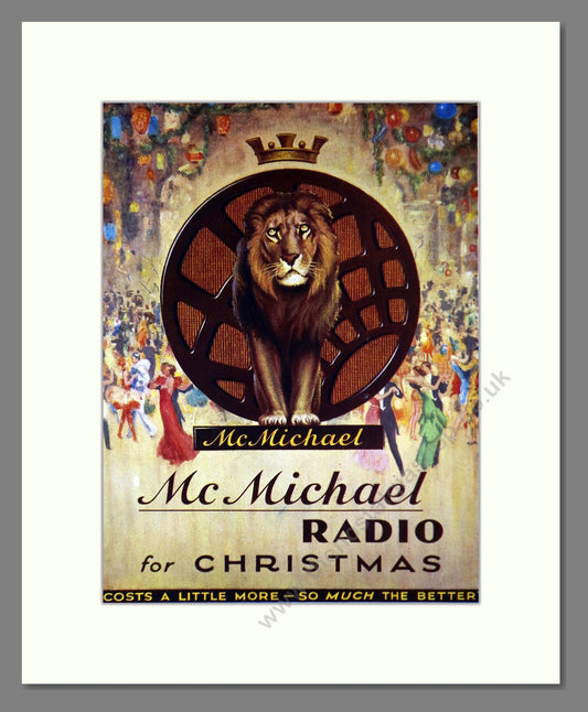 McMichael - Radio For Christmas. Vintage Advert 1933 (ref AD66622)