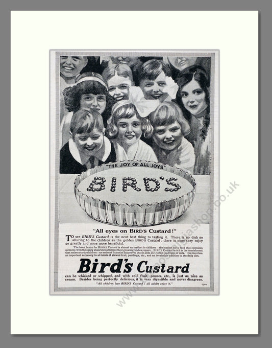 Bird's - Custard. Vintage Advert 1920 (ref AD66788)