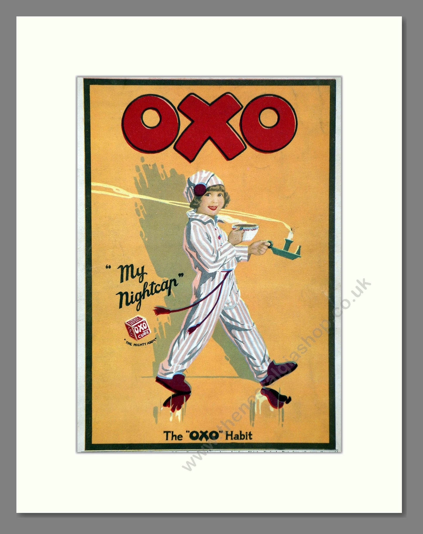 Oxo - My Nightcap. Vintage Advert 1926 (ref AD66797)