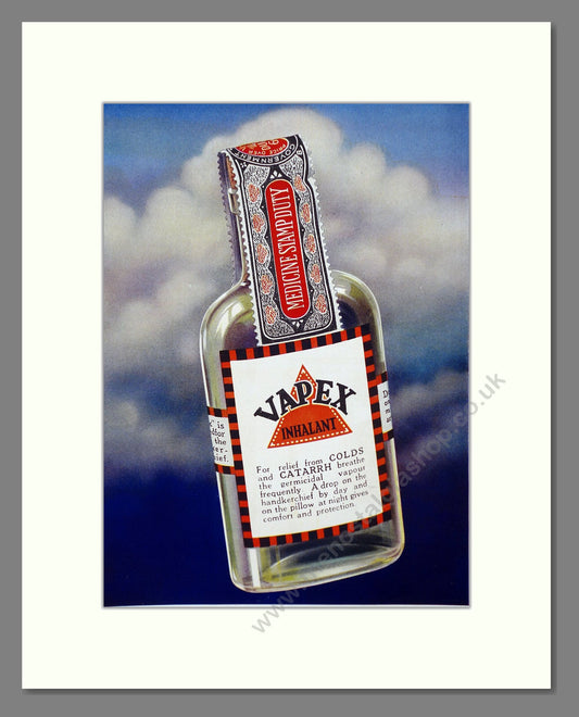 Vapex - Inhalant. Vintage Advert 1934 (ref AD66809)