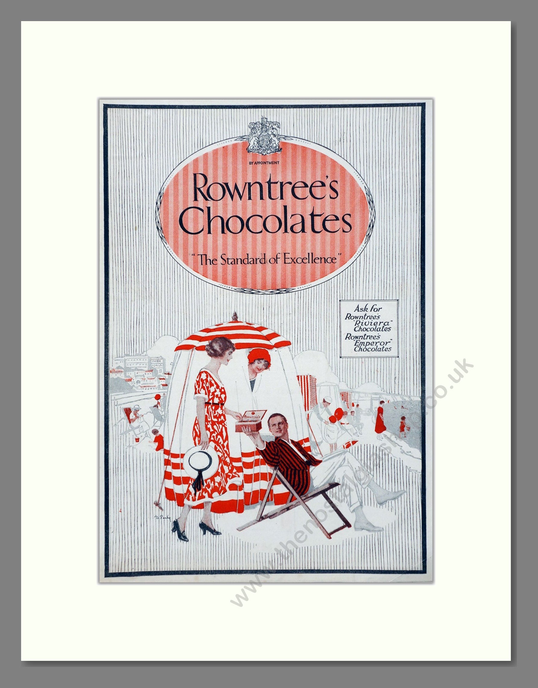 Rowntree's - Chocolates. Vintage Advert 1921 (ref AD66845)