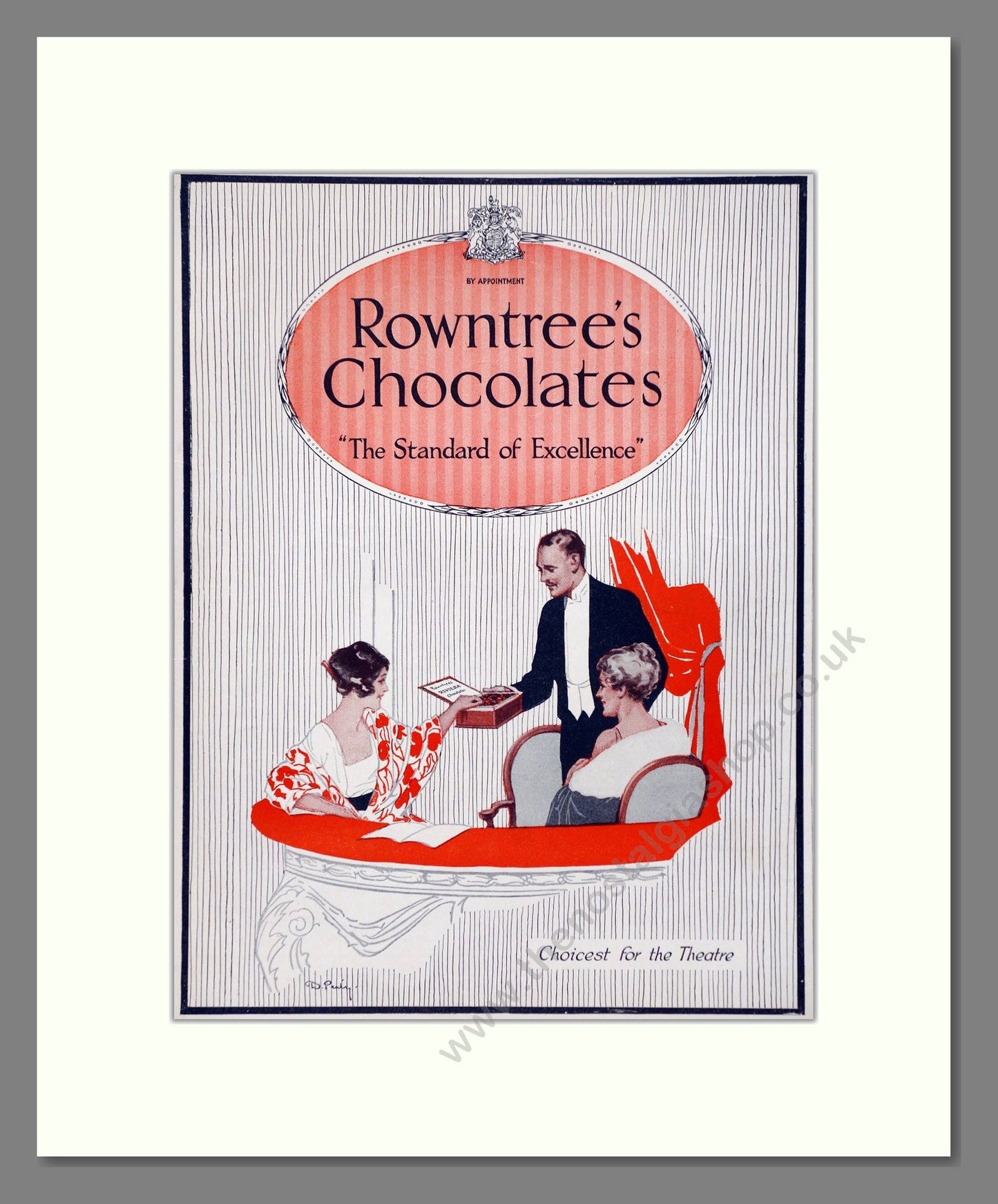 Rowntree's - Chocolates. Vintage Advert 1921 (ref AD66846)